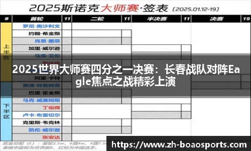 2025世界大师赛四分之一决赛：长春战队对阵Eagle焦点之战精彩上演